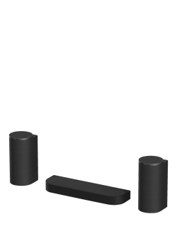 Sony Bravia Theatre Trio HT-A8 Wi-Fi Bluetooth Soundbar with 360 Spatial Sound Mapping, Dolby Atmos, DTS:X, & Wireless Speakers, Black, Black