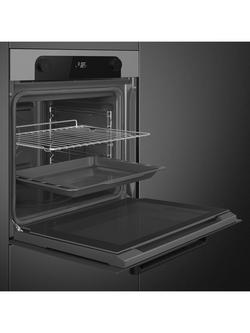 Smeg Musa SFP6201TSI 60cm Integrated Oven, Silver - view 2, Silver