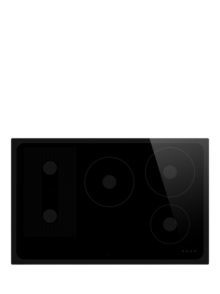 Smeg Musa SI1M24854D 80cm Induction Hob, Black, Black