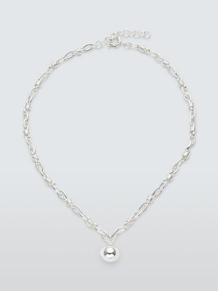 John Lewis TRIESTE Pendant Necklace, Silver, Silver