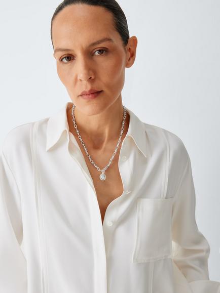 John Lewis TRIESTE Pendant Necklace, Silver - view 2, Silver