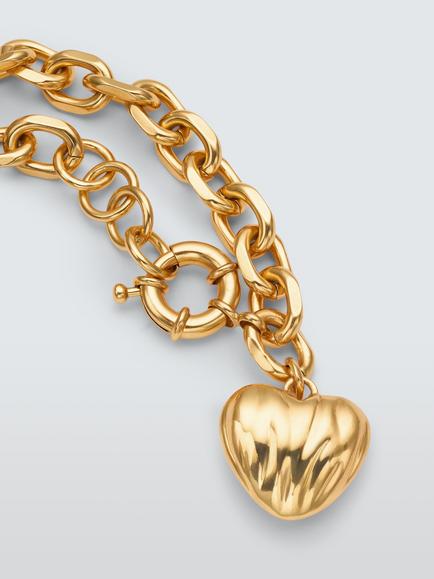 John Lewis CATANIA Chunky Link Chain Bracelet, Gold - view 2, Gold
