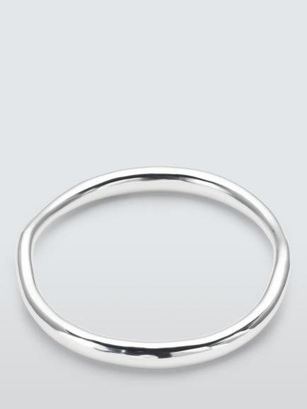 John Lewis PISA Bangle, Silver, Silver