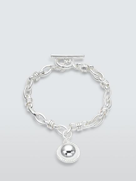 John Lewis TRIESTE Pendant Bracelet, Silver, Silver