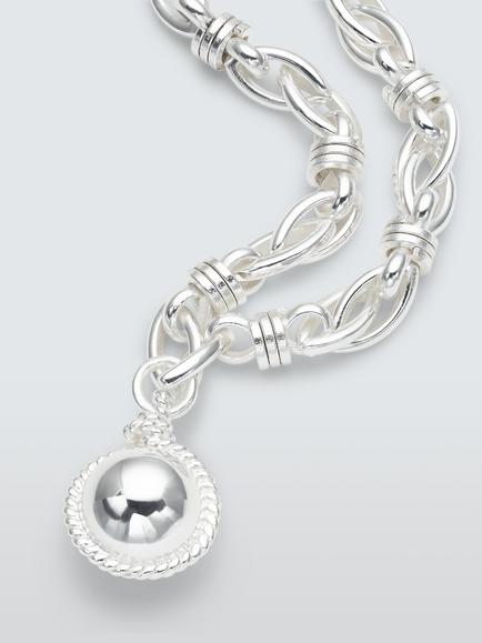 John Lewis TRIESTE Pendant Bracelet, Silver - view 2, Silver