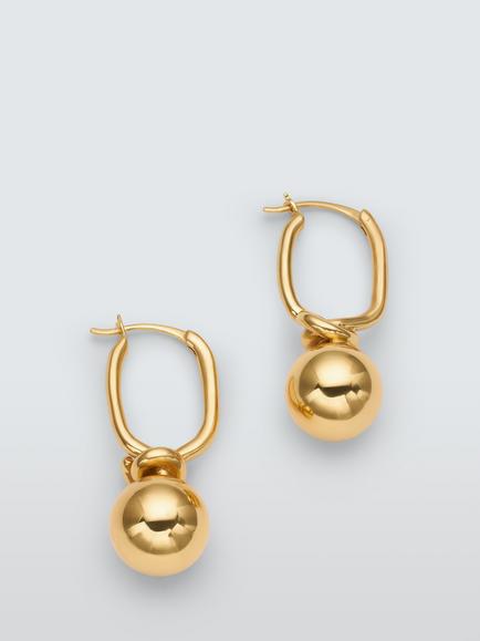 John Lewis ROMA Drop Earrings, Gold, Gold