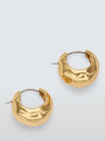John Lewis SIENA Mini Hoop Earrings, Gold, Gold