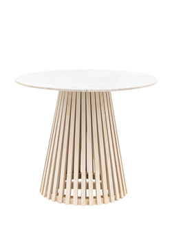 Gallery Direct OUTLET Tempe Round Dining Table, Like New, White, White