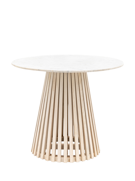 Gallery Direct OUTLET Tempe Round Dining Table, Like New, White, White