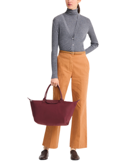 Longchamp Le Pliage One L Handbag - view 2, Burgundy