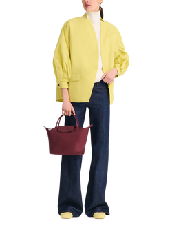 Longchamp Le Pliage One Small Grab Bag - view 2, Burgundy
