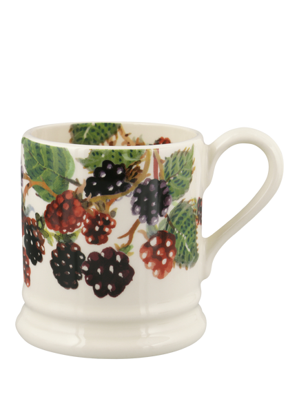 Emma Bridgewater Blackberry Half Pint Earthenware Mug, 300ml, Multi