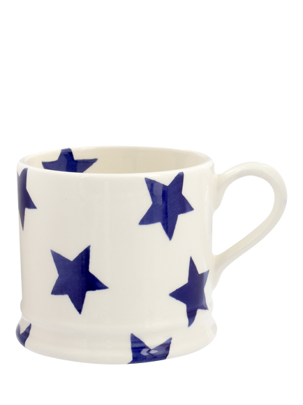 Emma Bridgewater Blue Star Small Earthenware Mug, 175ml, Multi
