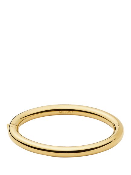 Missoma Chunky Round Hinged Bangle, Gold, Gold