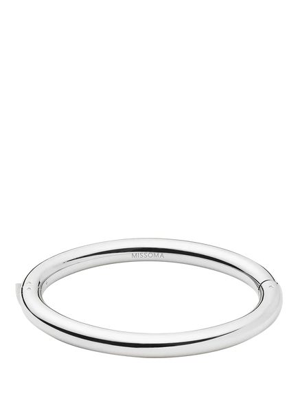 Missoma Chunky Hinged Bangle, Silver, Silver