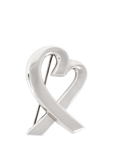 Pre-loved Tiffany & Co. Sterling Silver Paloma Picasso Loving Heart Brooch, Silver
