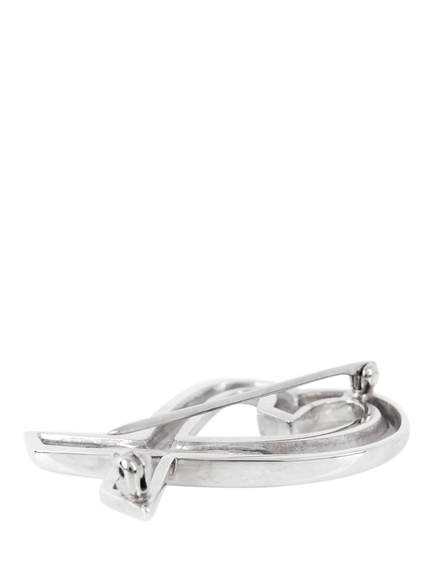 Pre-loved Tiffany & Co. Sterling Silver Paloma Picasso Loving Heart Brooch - view 2, Silver