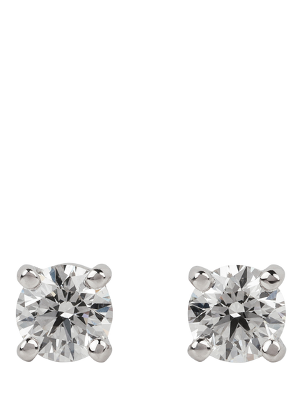 Pre-loved Tiffany & Co. Brilliant Cut Diamond Platinum Stud Earrings, Platinum