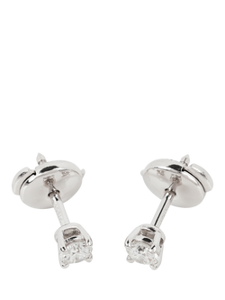 Pre-loved Tiffany & Co. Brilliant Cut Diamond Platinum Stud Earrings - view 2, Platinum