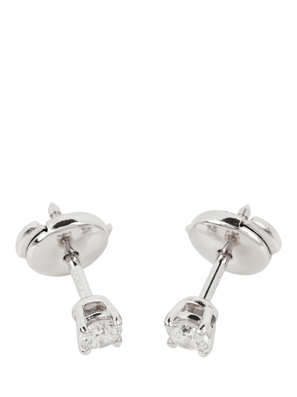 Pre-loved Tiffany & Co. Brilliant Cut Diamond Platinum Stud Earrings - view 2, Platinum