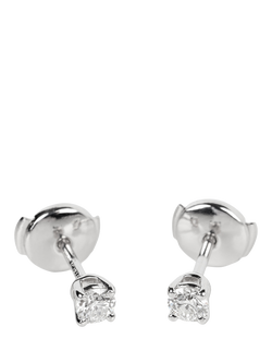 Pre-loved Tiffany & Co. Brilliant Cut Diamond Platinum Stud Earrings - view 2, Platinum