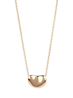 Pre-loved Tiffany & Co. 18ct Yellow Gold Elsa Peretti Bean Pendant Necklace, Yellow Gold