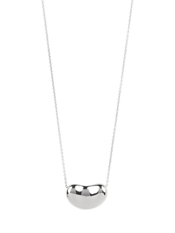 Pre-loved Tiffany & Co. Sterling Silver Elsa Peretti Bean Pendant Necklace, Silver