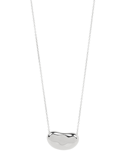 Pre-loved Tiffany & Co. Sterling Silver Elsa Peretti Bean Pendant Necklace, Silver
