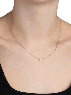 Pre-loved Tiffany & Co. Brilliant Cut Platinum Diamond by the Yard Necklace - view 2, Platinum