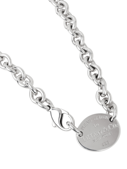 Pre-loved Tiffany & Co. Sterling Silver Return to Tiffany Necklace - view 2, Silver