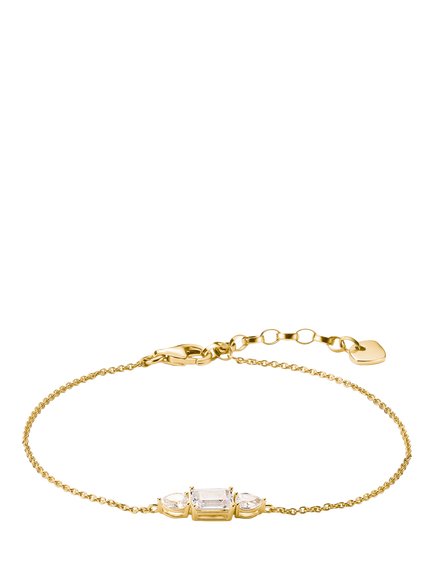 THOMAS SABO Bold Elegance Zirconia Bracelet, Yellow Gold, Yellow Gold