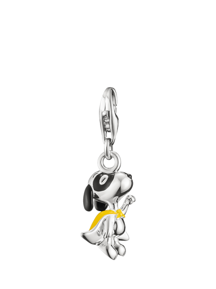 THOMAS SABO Snoopy Superhero Charm Pendant, Silver/Multi