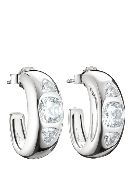 THOMAS SABO Bold Elegance Hoop Earrings, Silver, Silver