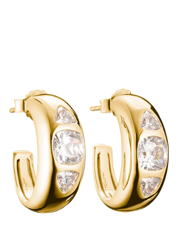 THOMAS SABO Bold Elegance Hoop Earrings, Yellow Gold, Yellow Gold