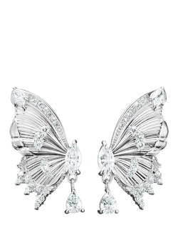 THOMAS SABO Paradise Butterfly Earrings, Silver, Silver