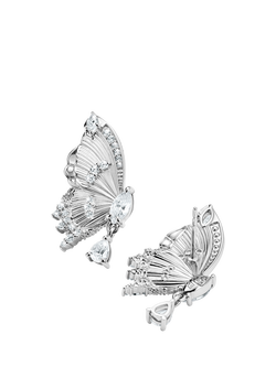 THOMAS SABO Paradise Butterfly Earrings, Silver - view 2, Silver