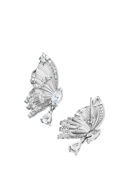 THOMAS SABO Paradise Butterfly Earrings, Silver - view 2, Silver