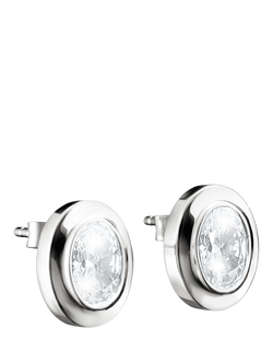 THOMAS SABO Oval Stud Earrings, Silver, Silver
