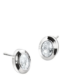 THOMAS SABO Oval Stud Earrings, Silver - view 2, Silver