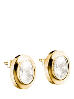 THOMAS SABO Oval Stud Earrings, Yellow Gold, Yellow Gold