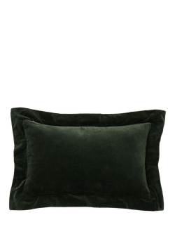 Truly Lombard Velvet Rectangular Cushion Cover, Emerald