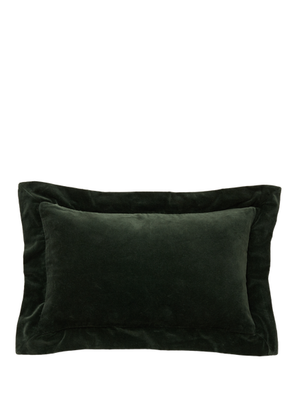 Truly Lombard Velvet Rectangular Cushion Cover, Emerald