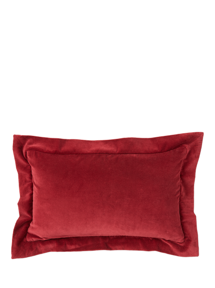 Truly Lombard Velvet Rectangular Cushion Cover, Red