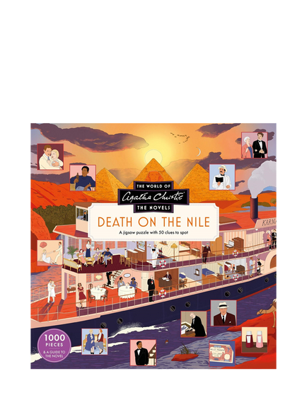 Laurence King Publishing Agatha Christie Death on the Nile Jigsaw Puzzle, 1000 Pieces, Multi