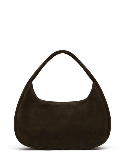 St. Agni Suede Large Bon Bon Bag, Coffee, Coffee