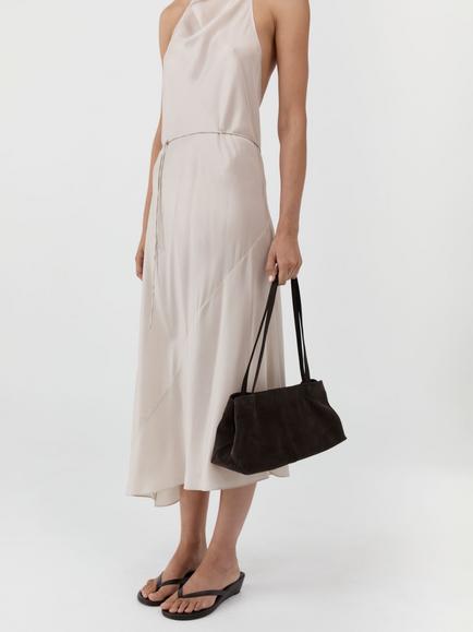St. Agni Origami Suede Tote Bag, Coffee - view 2, Coffee