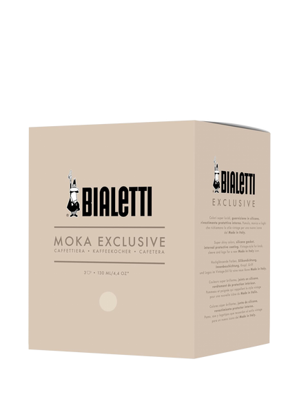 Bialetti Moka Exclusive Hob Espresso Coffee Maker, Cream, 3 Cup - view 2, Cream