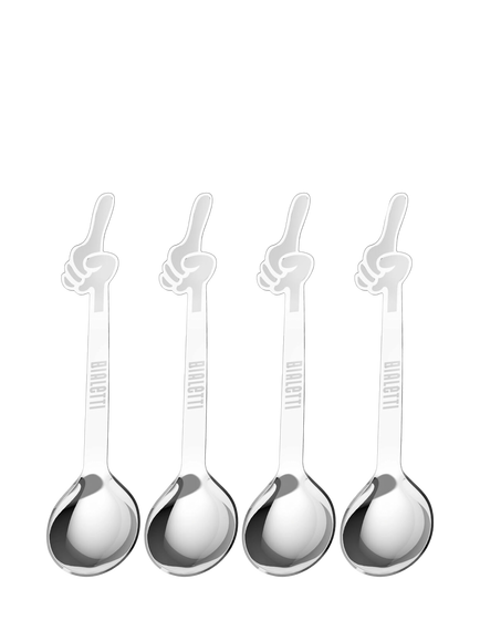 Bialetti Stainless Steel Coffee Spoons, Set of 4, Silver