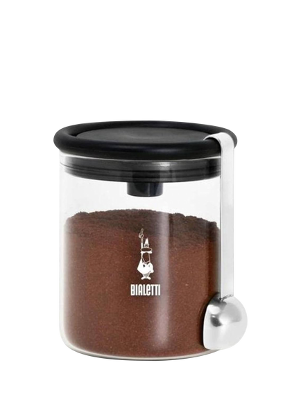 Bialetti Smart Glass Coffee Canister, Clear, Clear