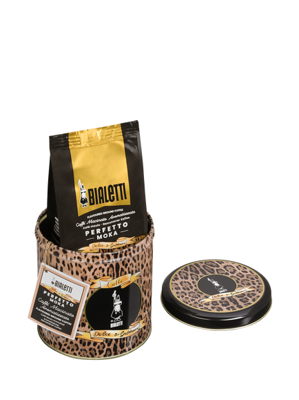 Bialetti Dolce & Gabbana Leopardo Ground Coffee Tin, 200g, Multi